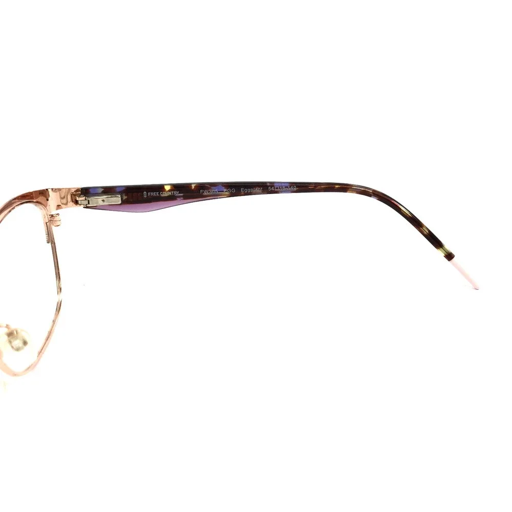 Free Country Eyeglasses Frames FW305 EGG Eggplant Cat Eye Full Rim 54-16-140
